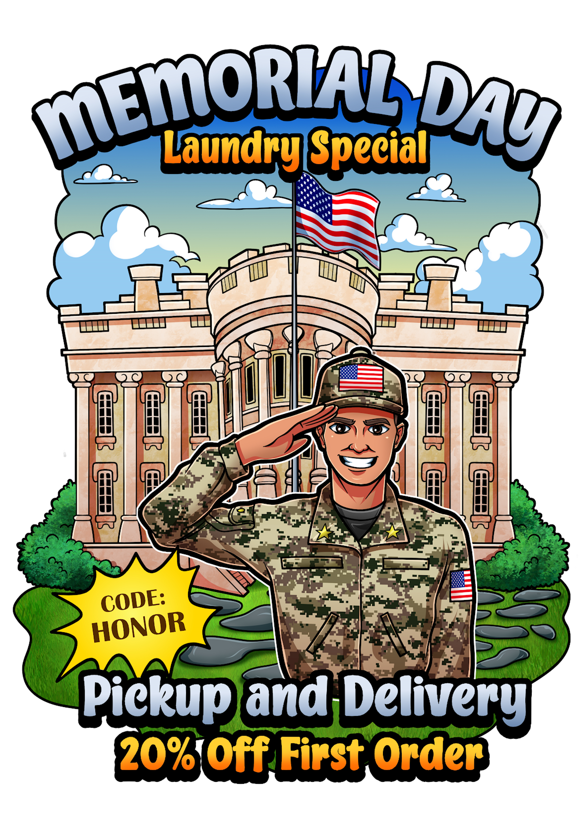 Laundry Pickup And Delivery Service Memorial Day Special