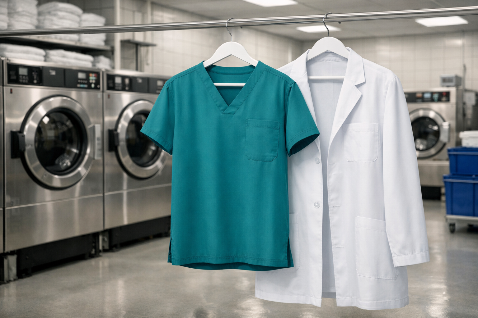 Pickup and delivery medical laundry service near Burlingame California