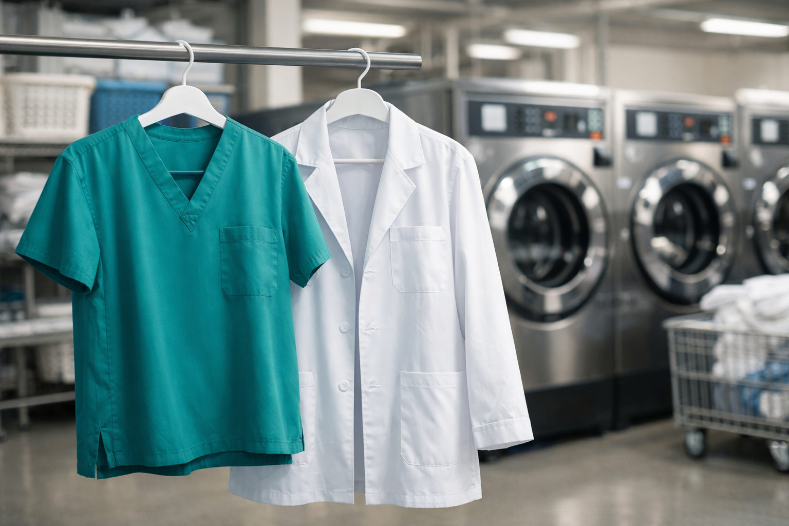 Pickup and delivery medical laundry service near Columbia