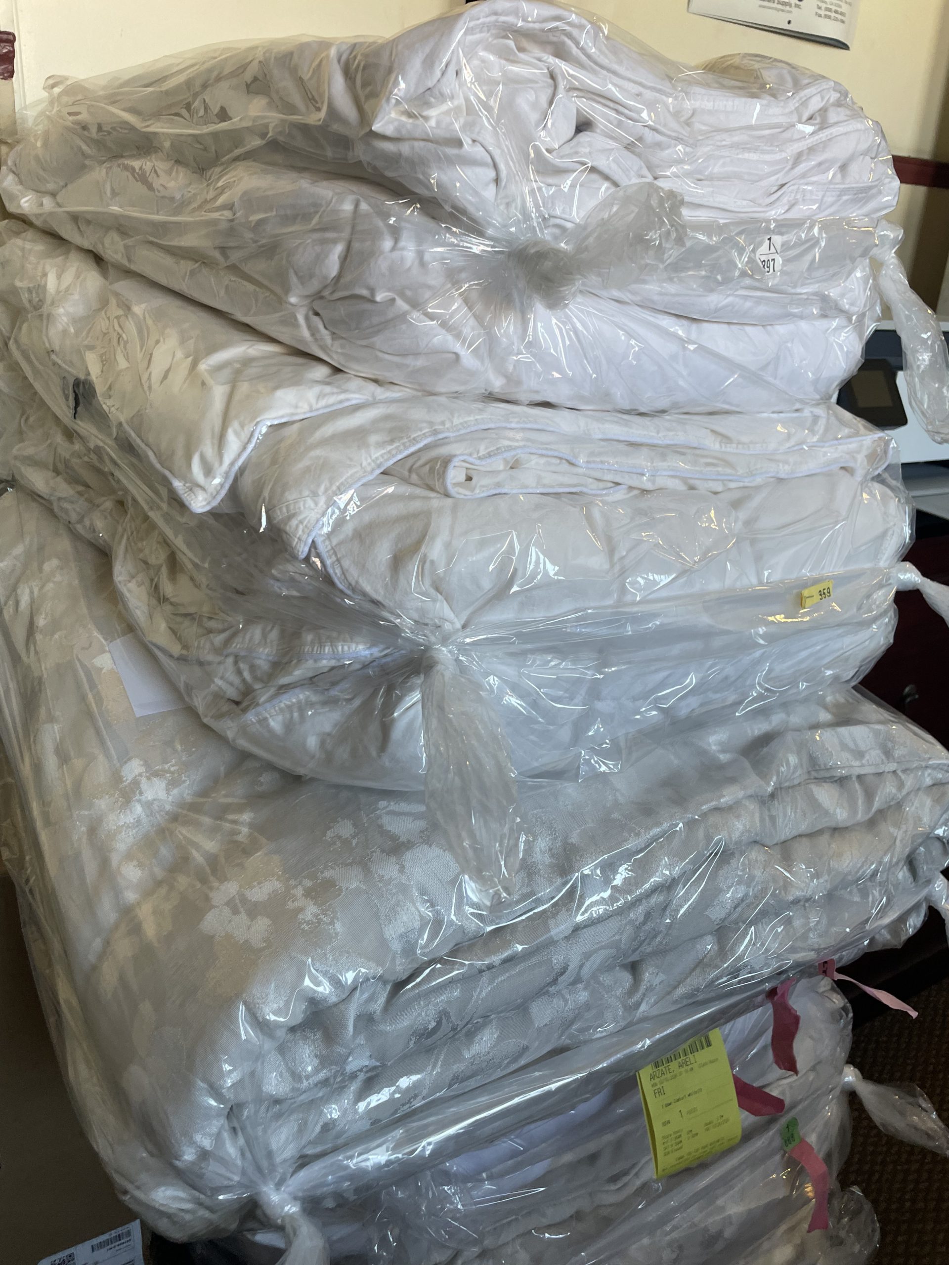 Dry cleaned comforter