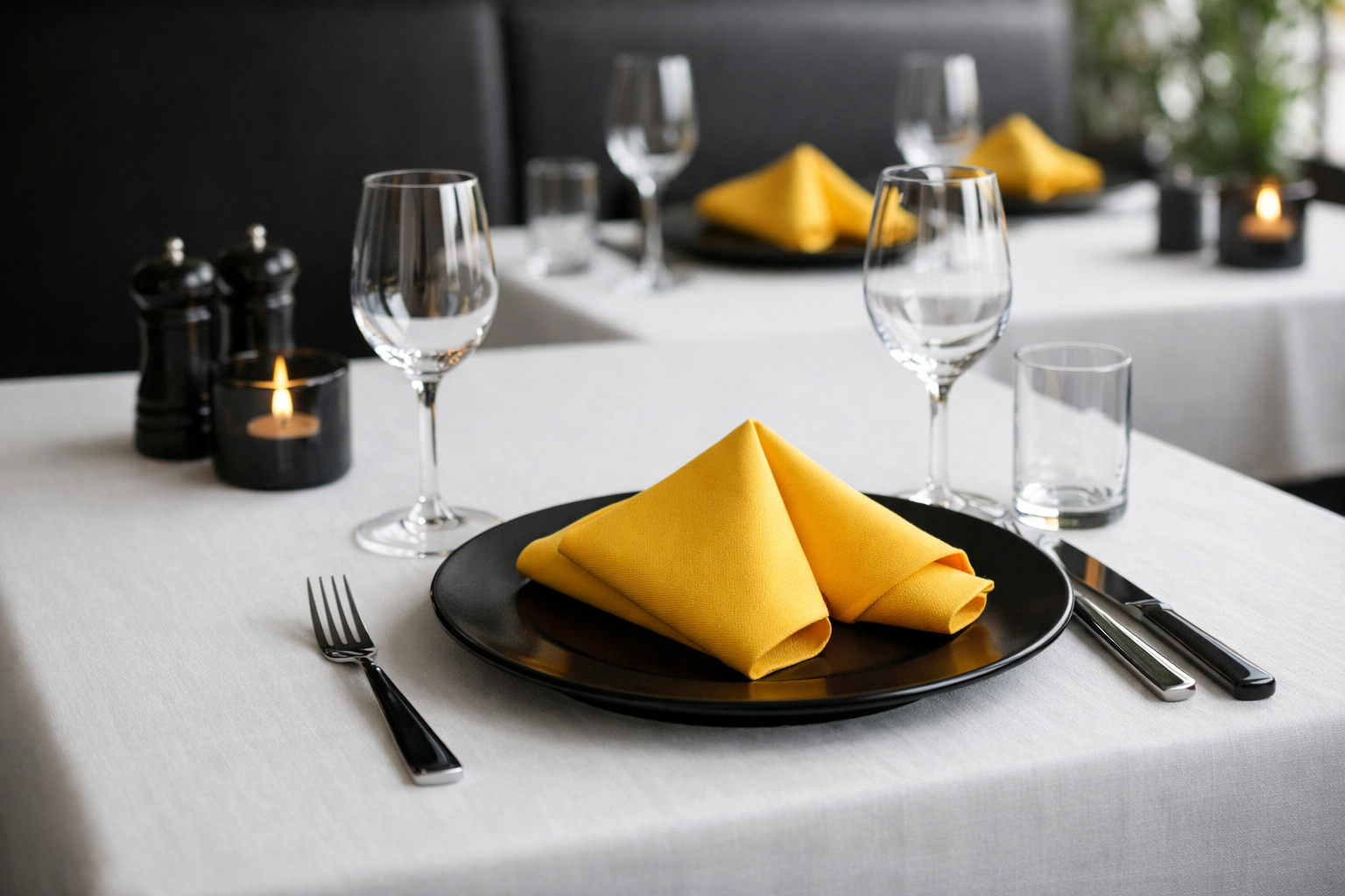Napkin laundry service near The Egyptian in San Diego, California