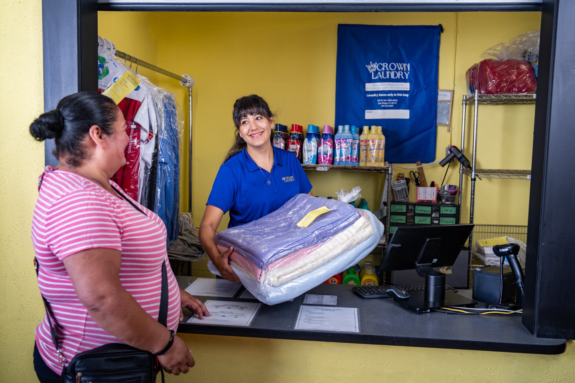 Reliable wash and fold drop off service